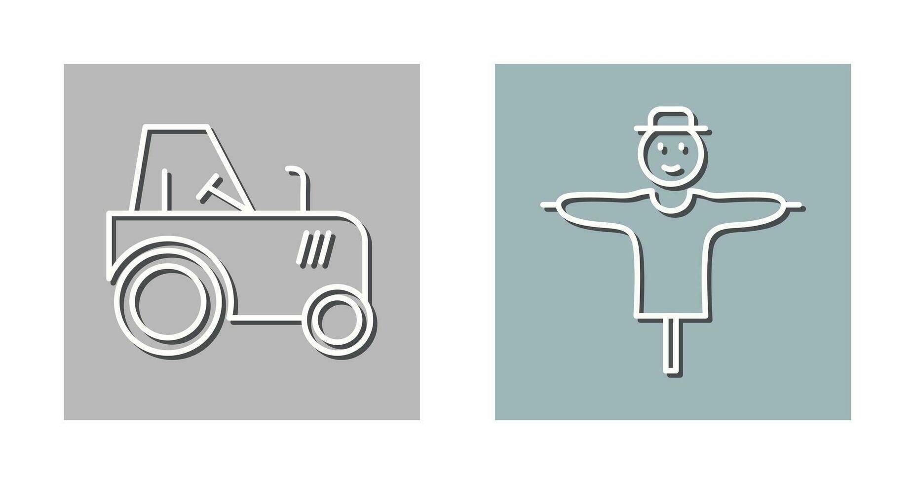 Tractor and Farming Icon vector