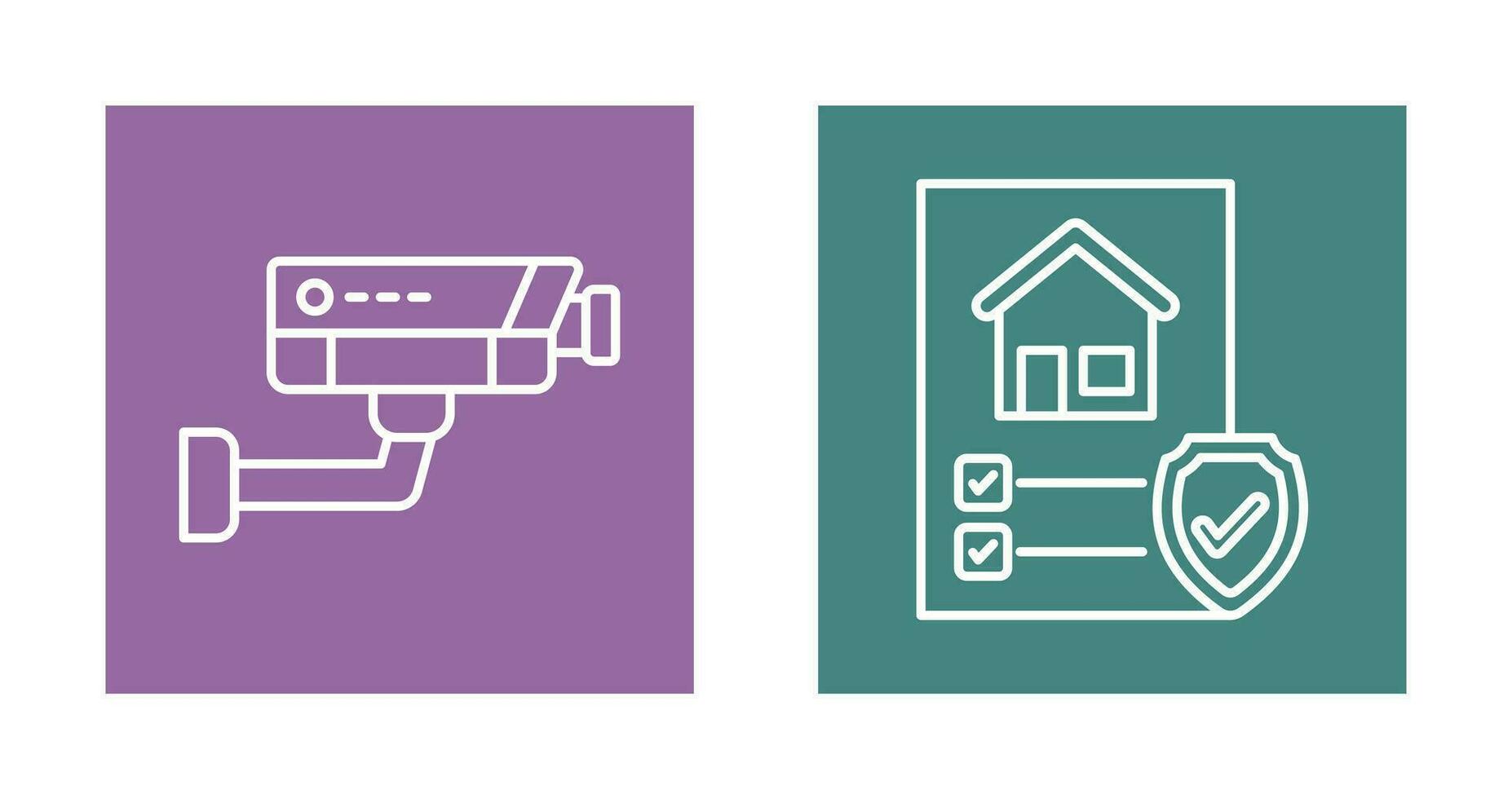Cctv and Protection Icon vector