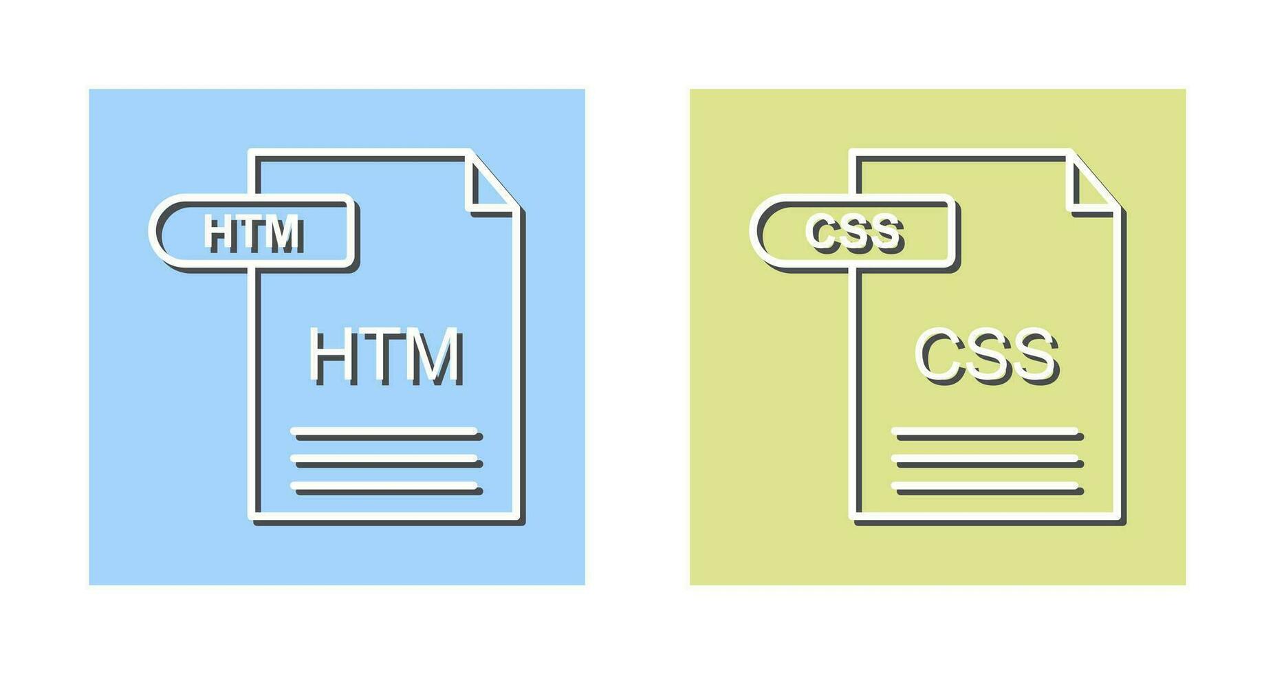 htm y css icono vector