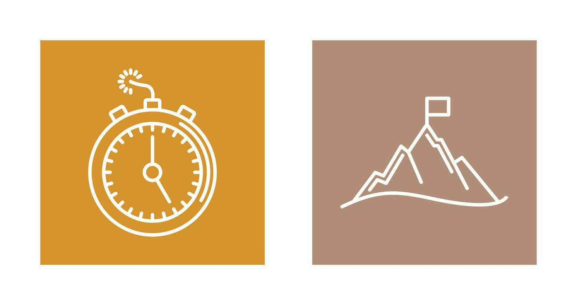 Deadline and Mission Icon vector