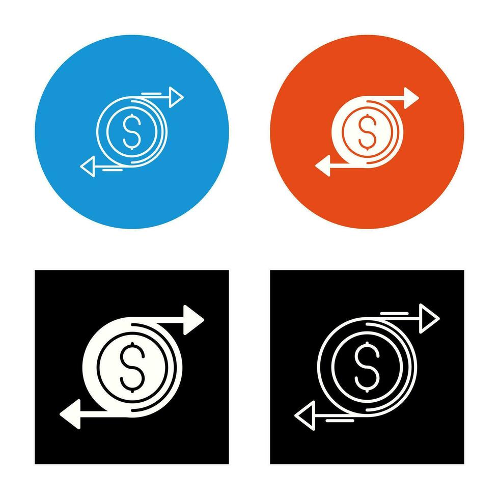 Money Flow Vector Icon