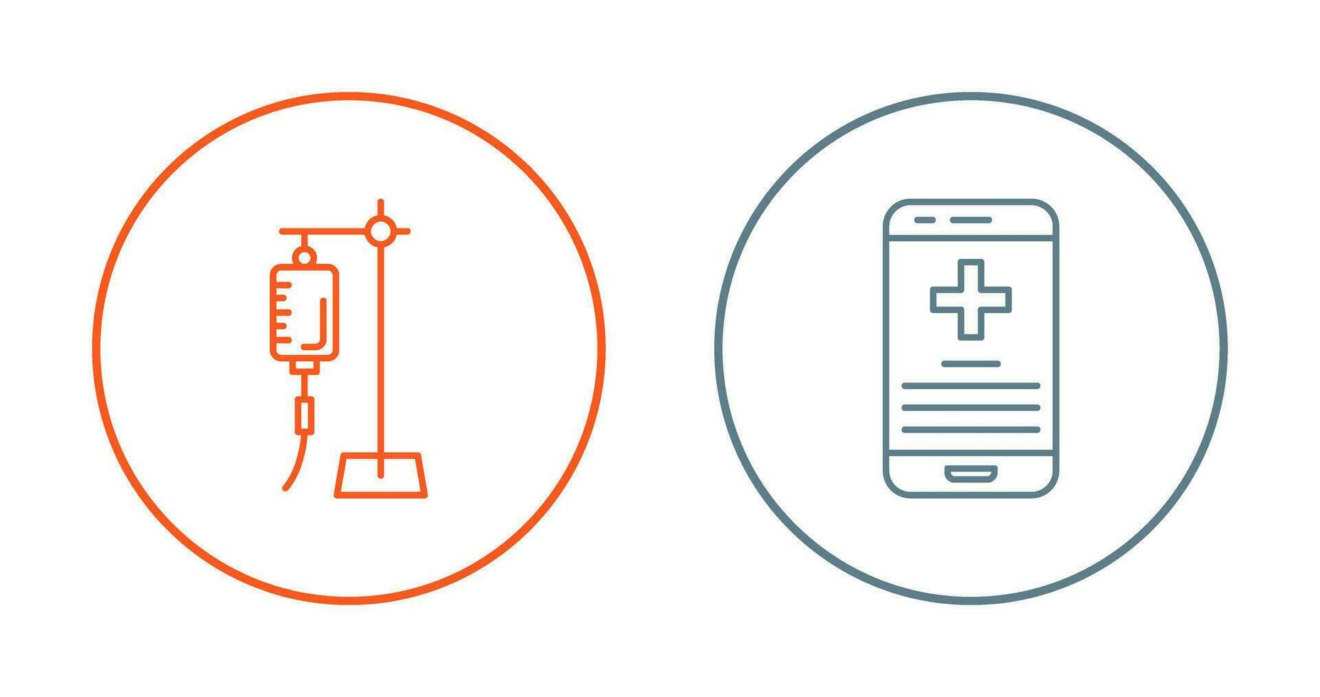 Saline and Smartphone Icon vector