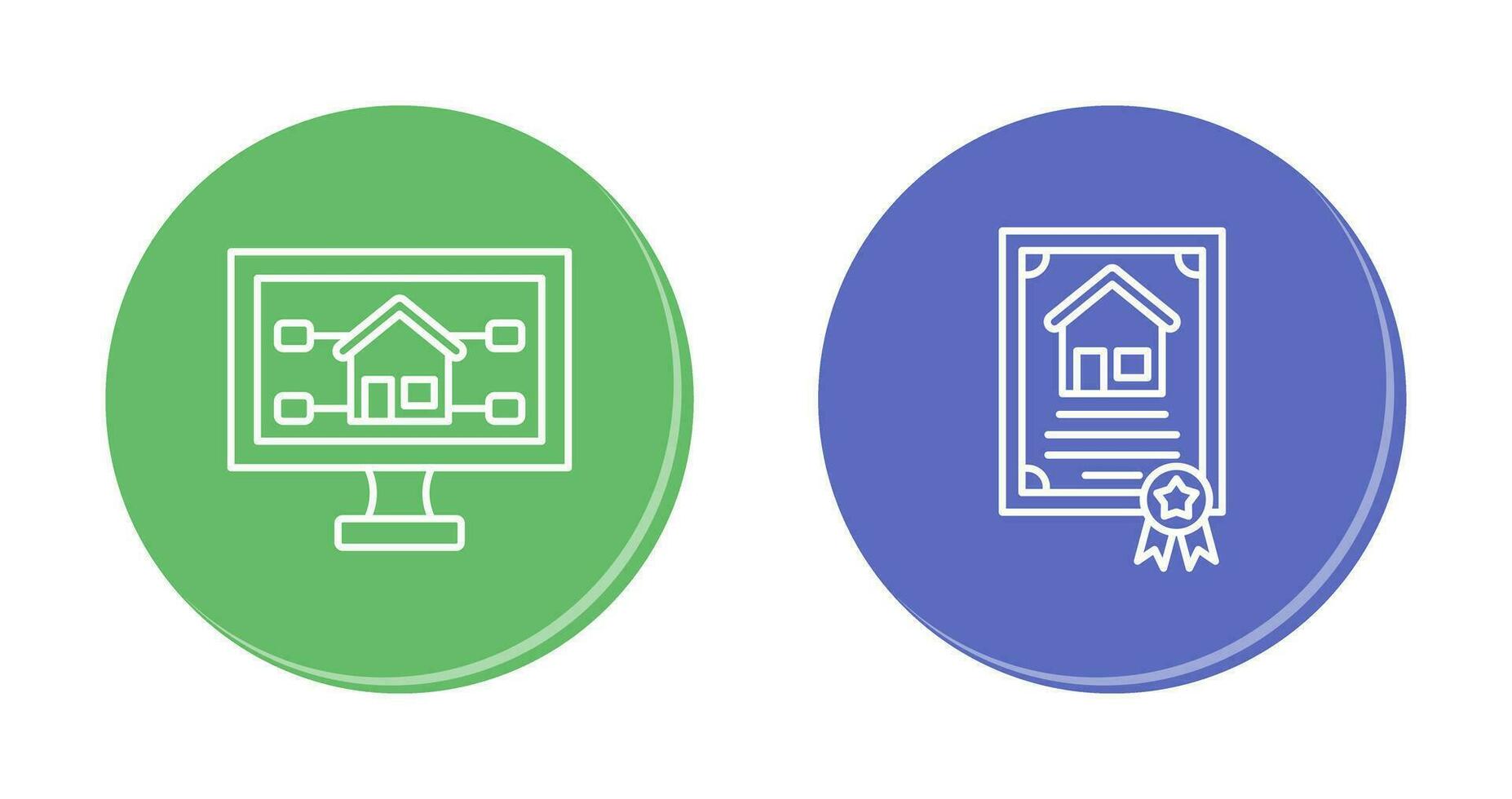 Attribute and Certificate Icon vector