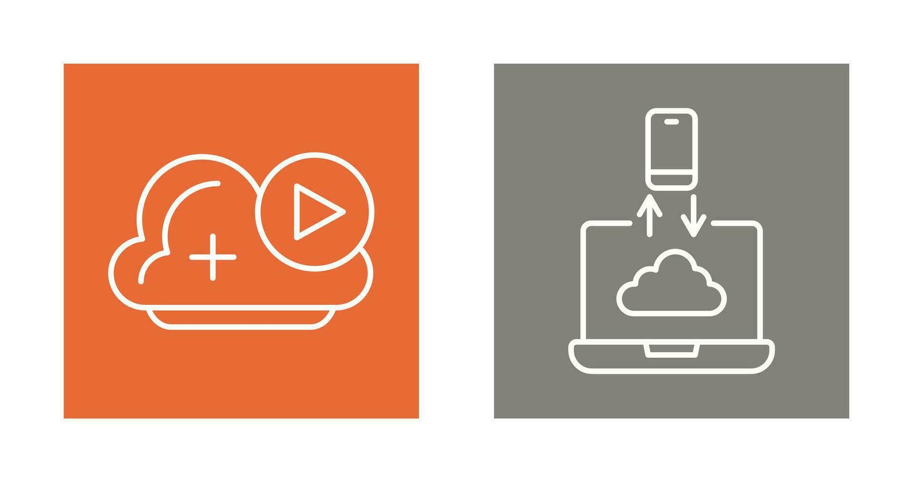 Video and Data Transfer Icon vector