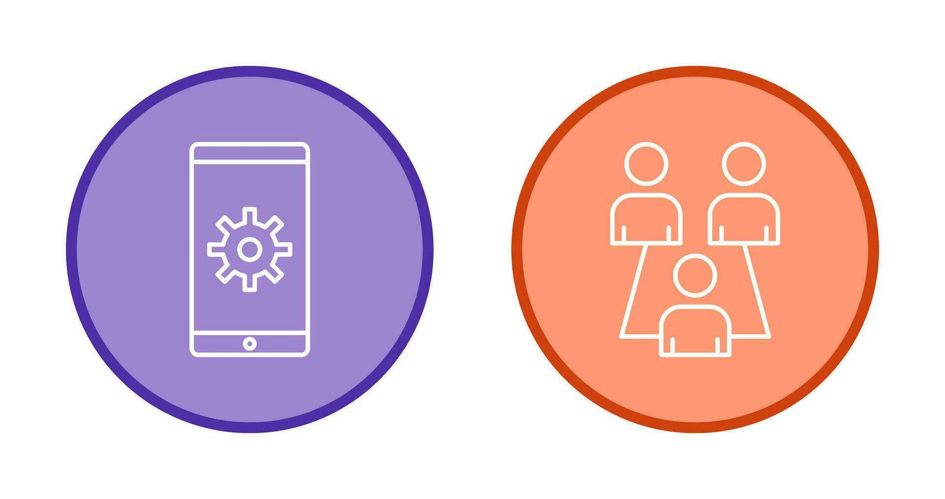 Network Settings and Connected Users Icon vector