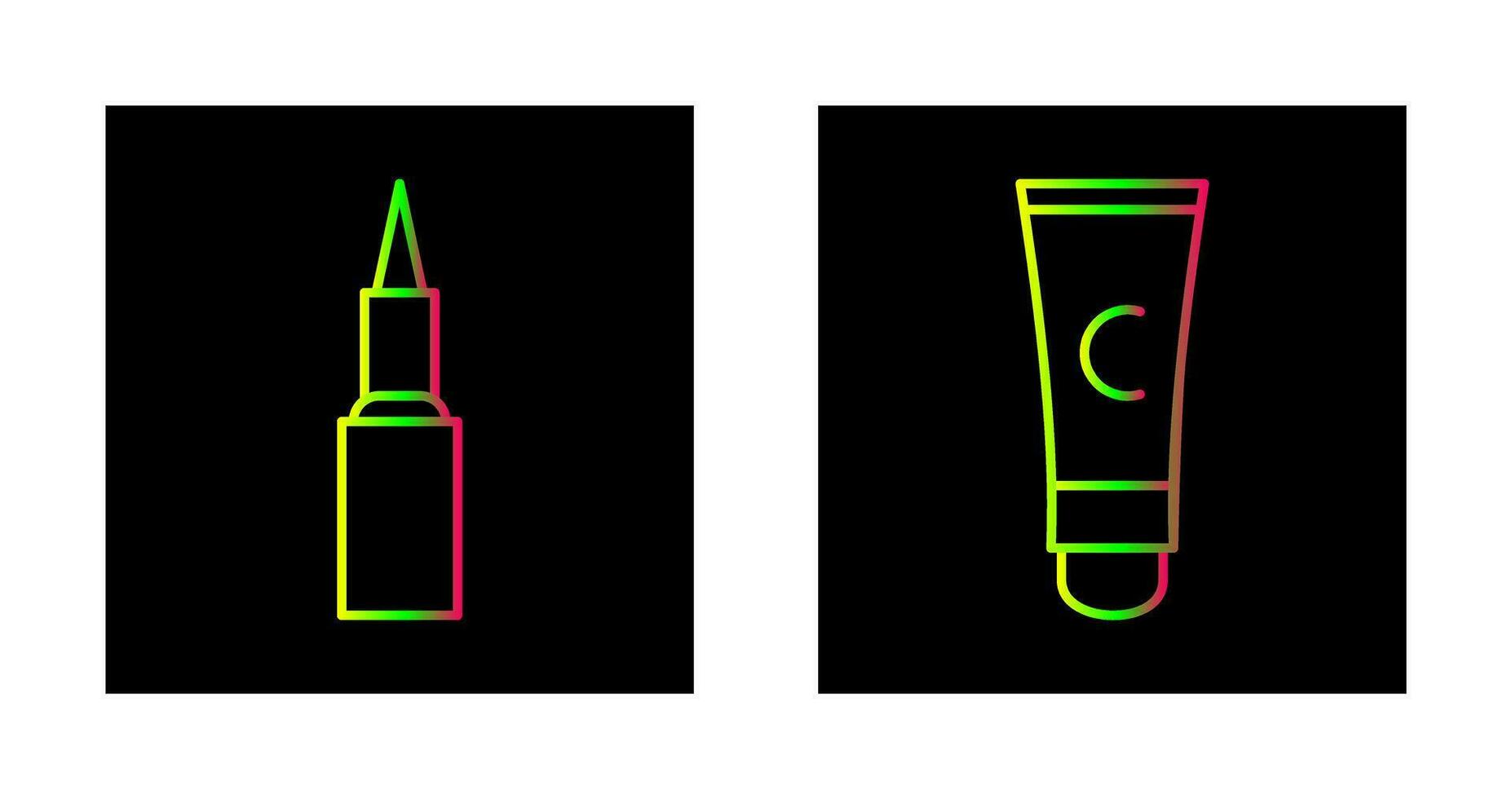 Kajal cosmetics and Conditioner  Icon vector