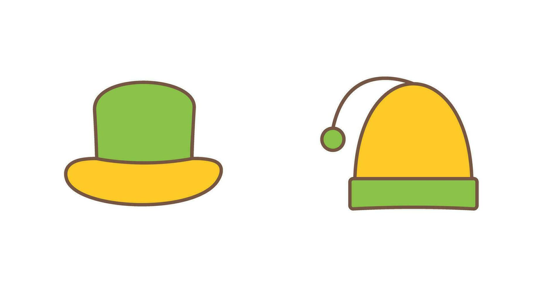 Hat and Christmas Icon vector