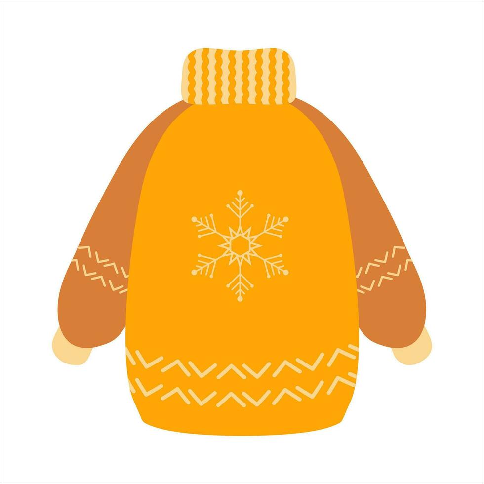 ropa para invierno, de punto suéter aislado vector ilustración diseño