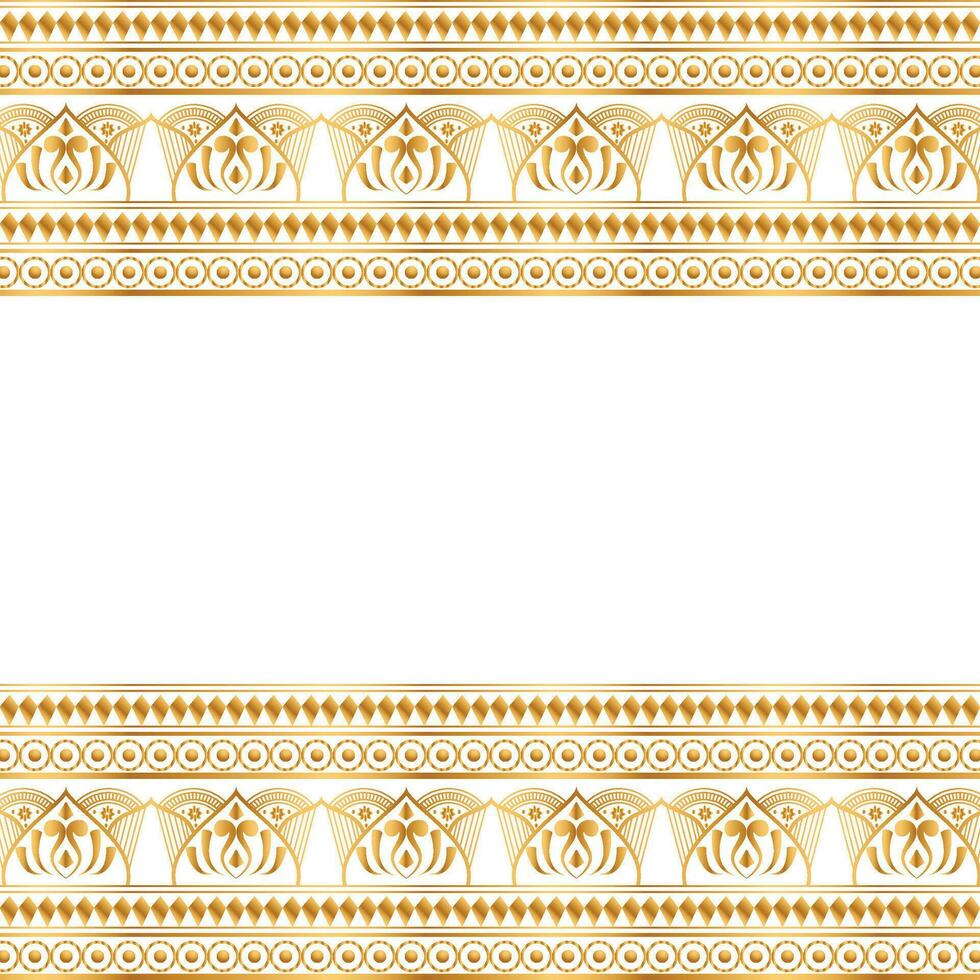 Luxury set of seamless lace border line pattern ornament divder transparent for certificate background vector