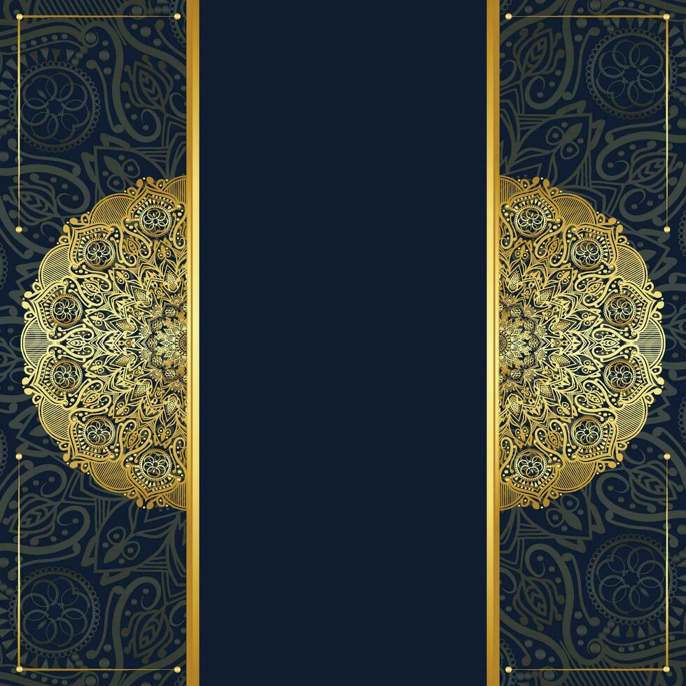 Vintage luxury golden mandala arabesque islamic pattern for wedding invitation background vector