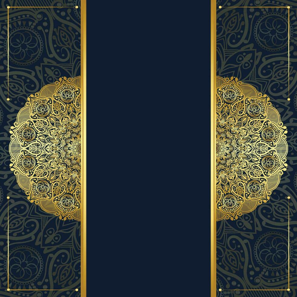 Vintage luxury golden mandala arabesque islamic pattern for wedding invitation background vector