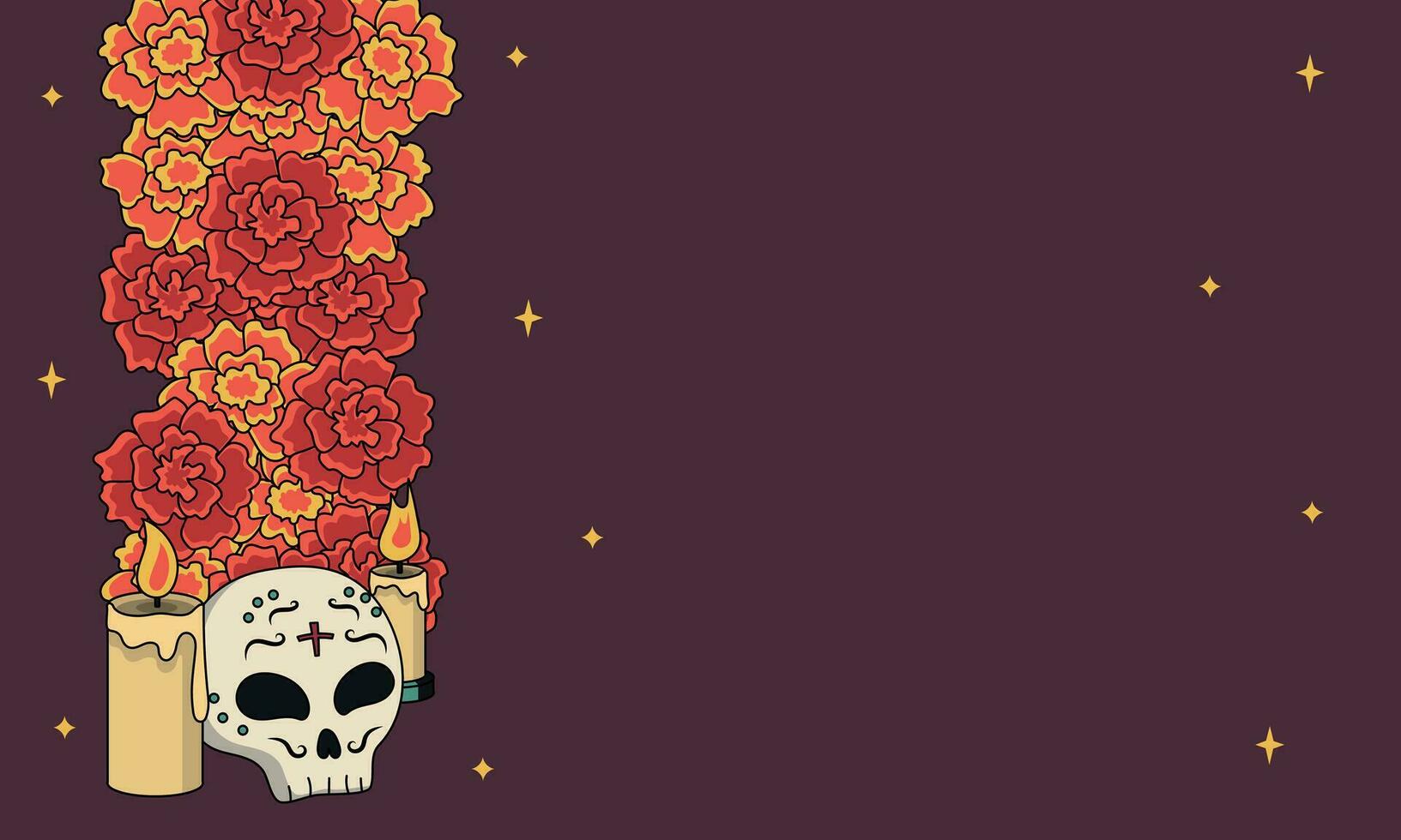 Day of The Dead vector banner
