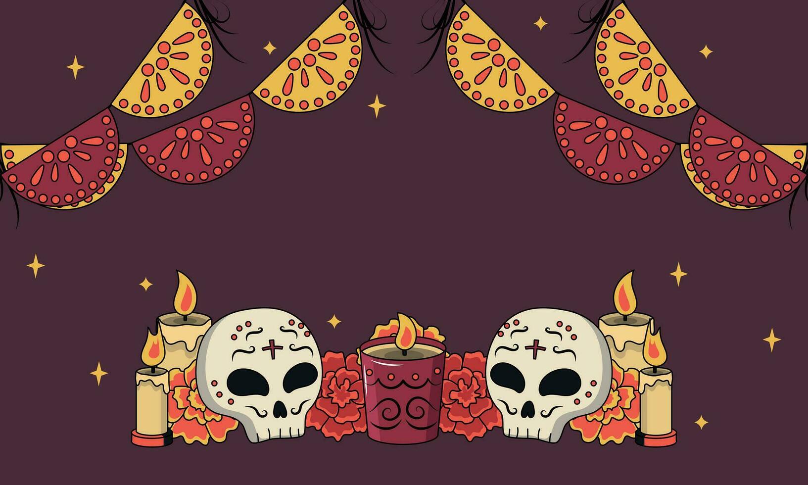 Day of The Dead vector banner