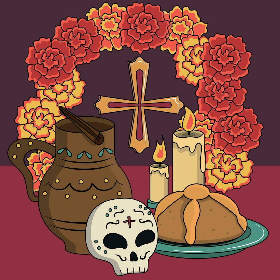 Day of The Dead vector illustration