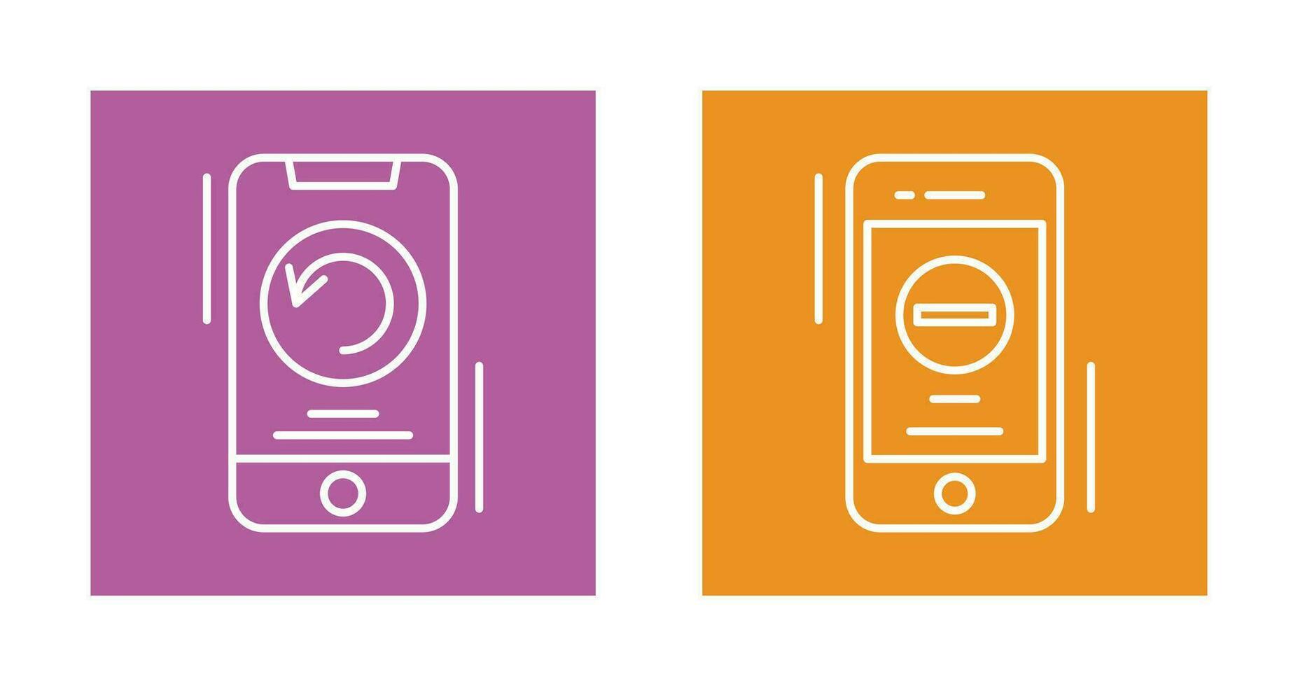 Restart and Remove Icon vector