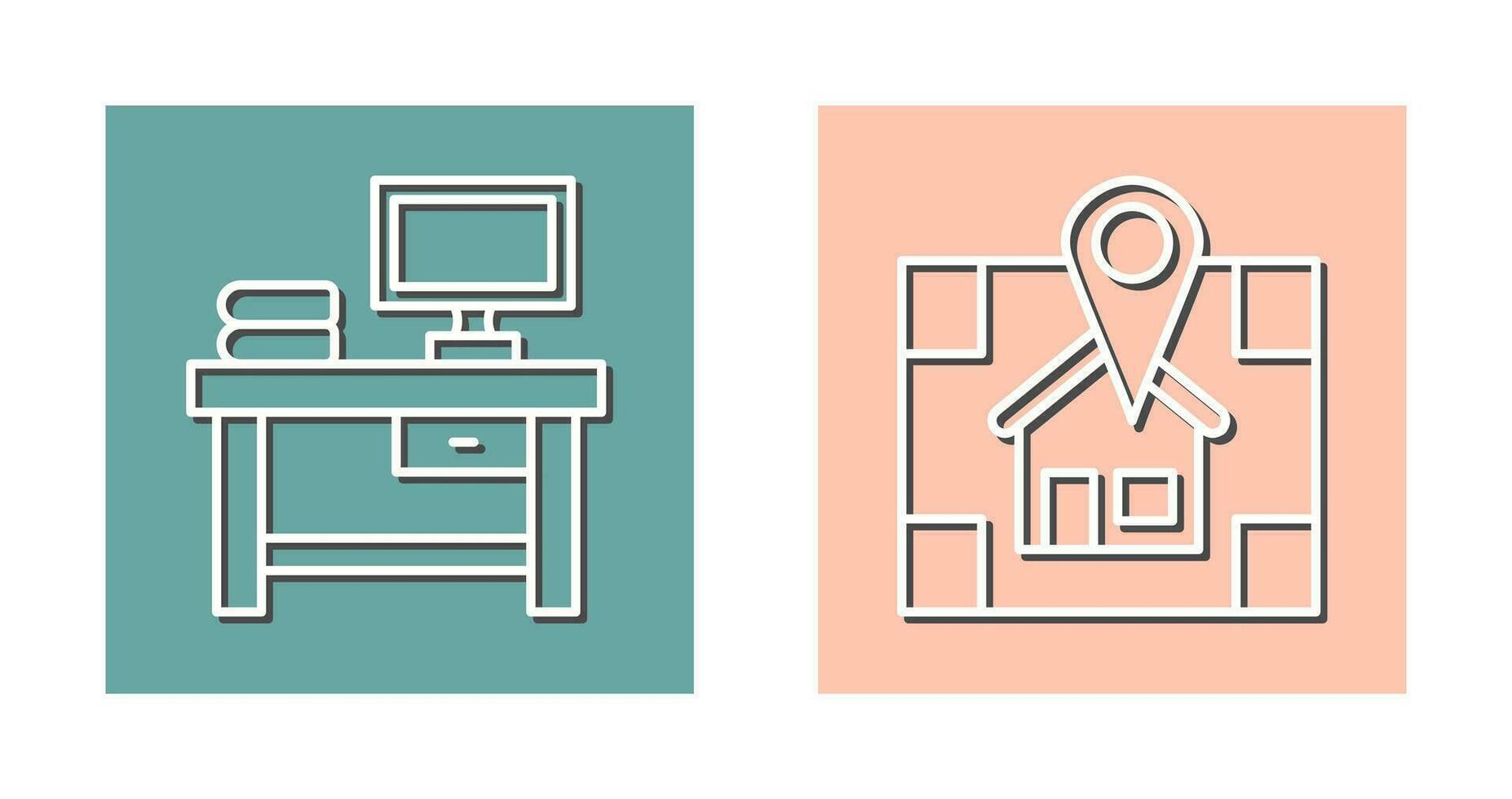Table and Navigator Icon vector