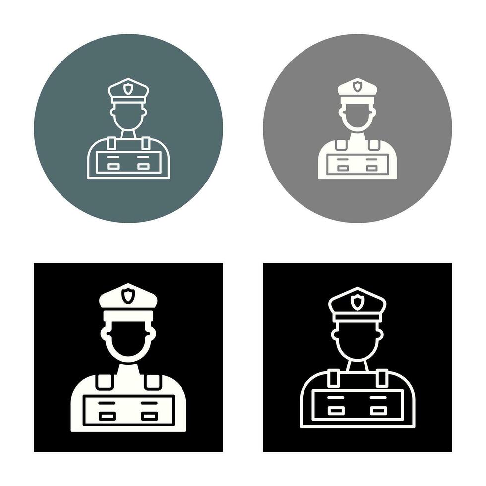 Police Man Vector Icon