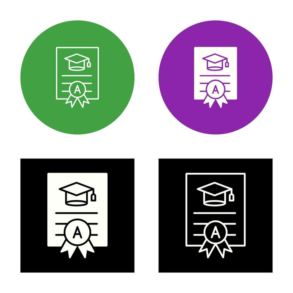 Report Card Vector Icon