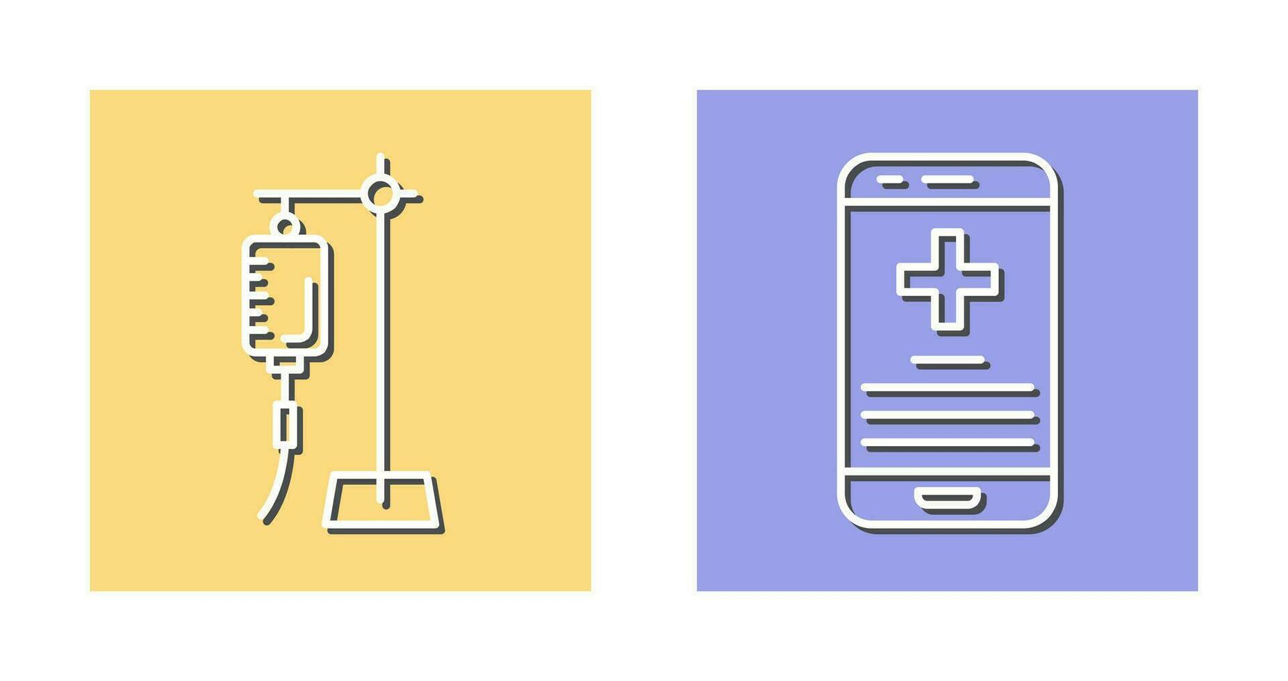 Saline and Smartphone Icon vector