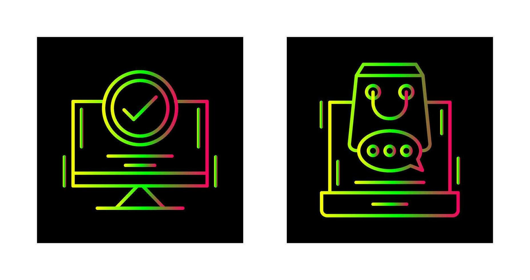 confirmación y compras icono vector