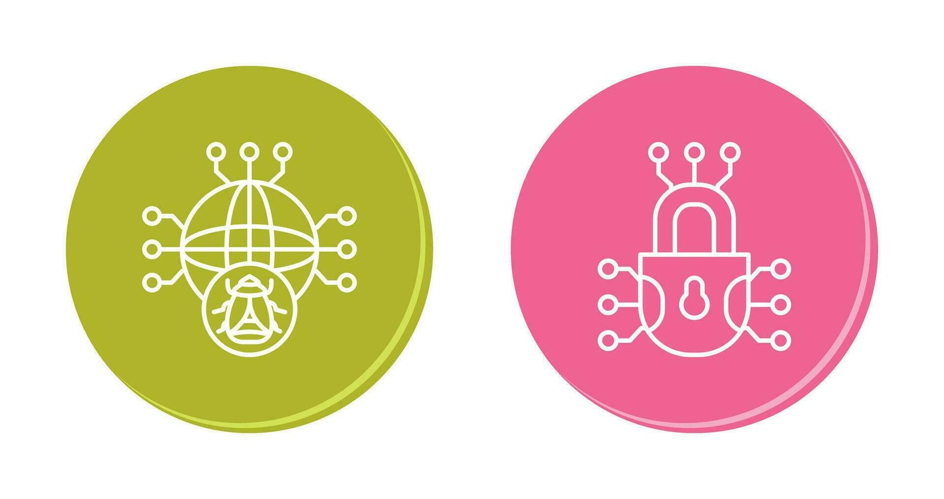 Global Malware and Cyber defence Icon vector