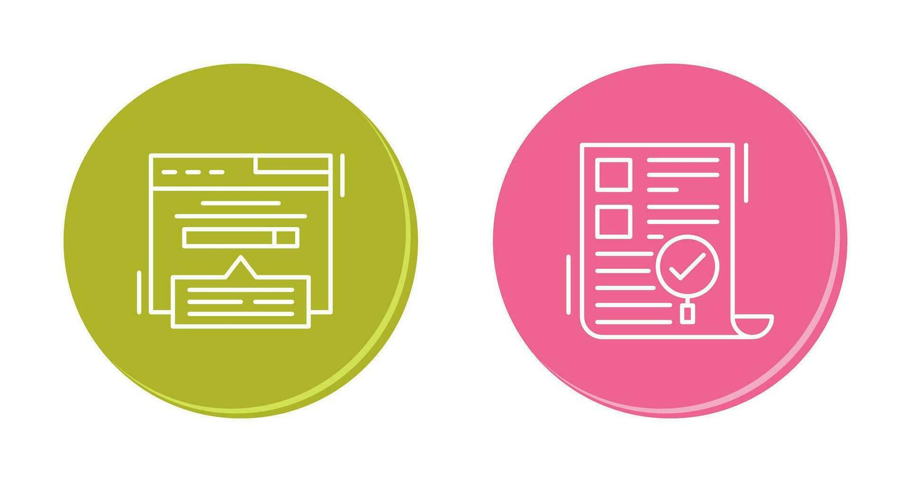 Keyword Search and SEO Audit Icon vector