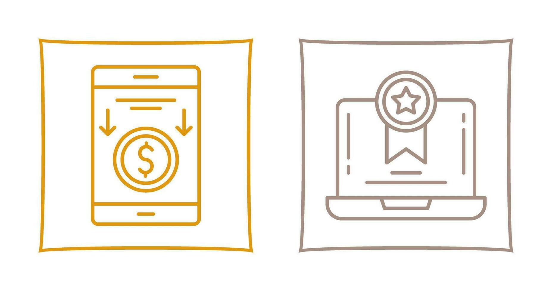 devolución de dinero y mejor vendedor icono vector