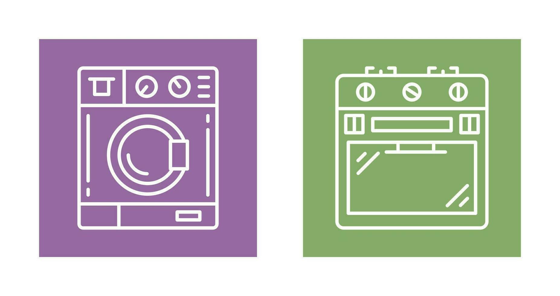 Washing Machine and Stove Icon vector