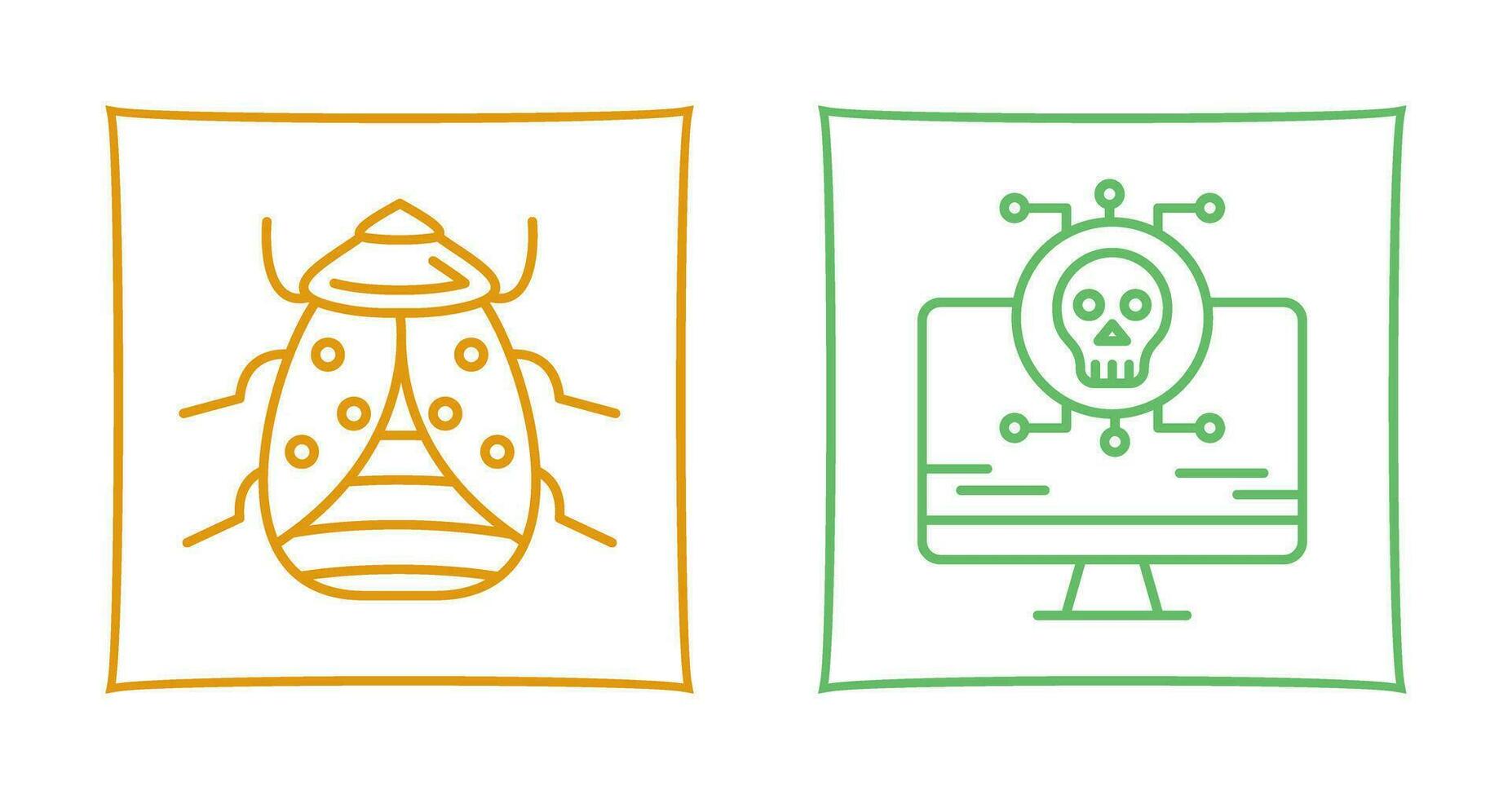 Bug and Virus Icon vector