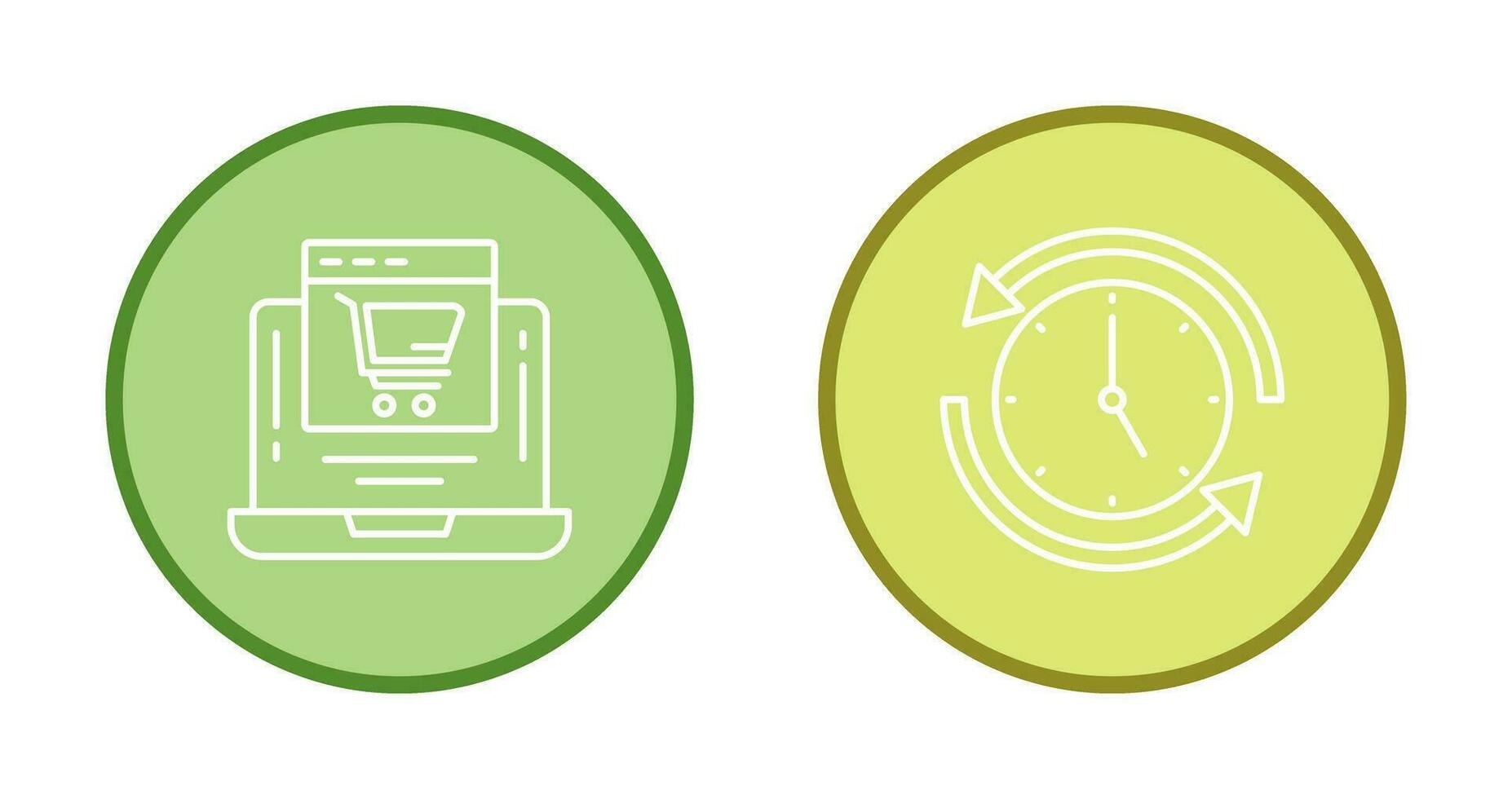 Add to Cart and Run time Icon vector