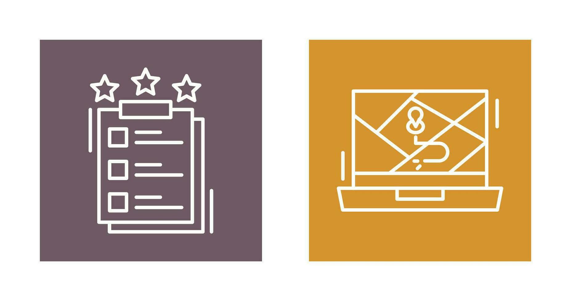 Project Features and Google Map Icon vector