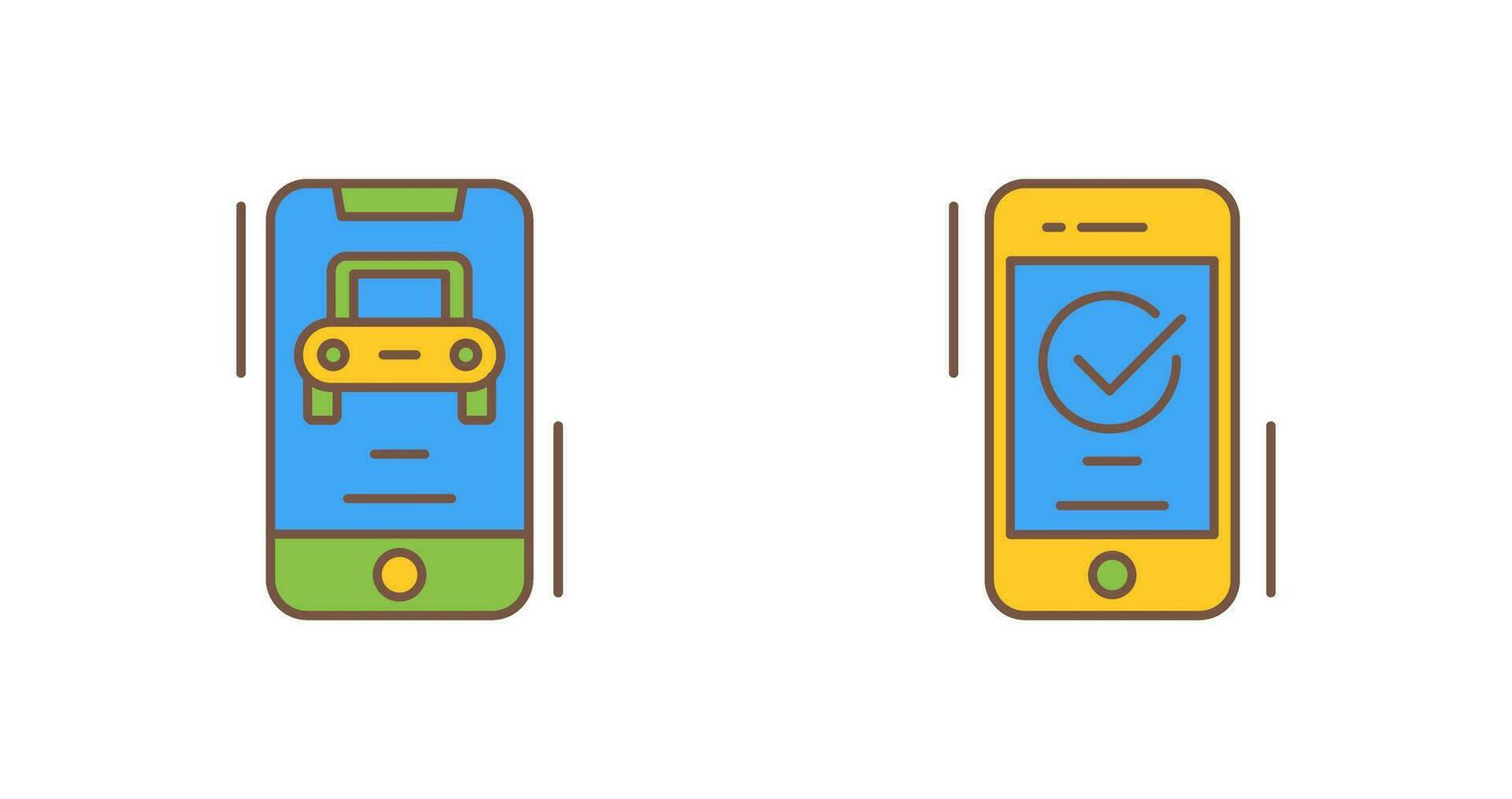 Transportation and Accepted Icon vector