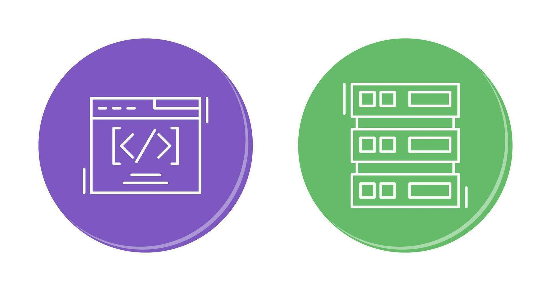 Web Coding ND Server Icon vector