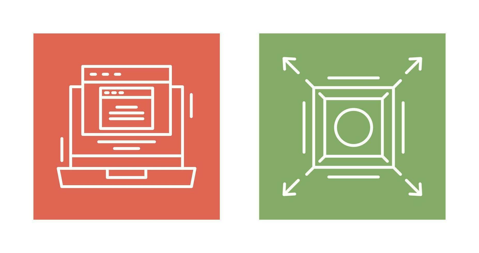 Pop Up and Maximize Icon vector