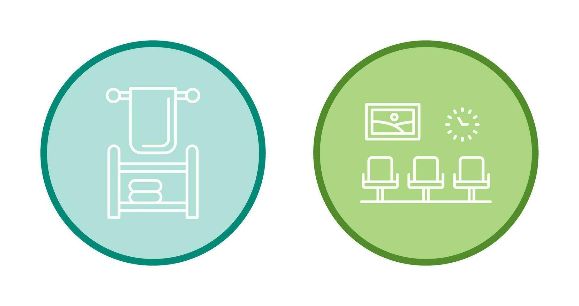 Towel and Seats Icon vector