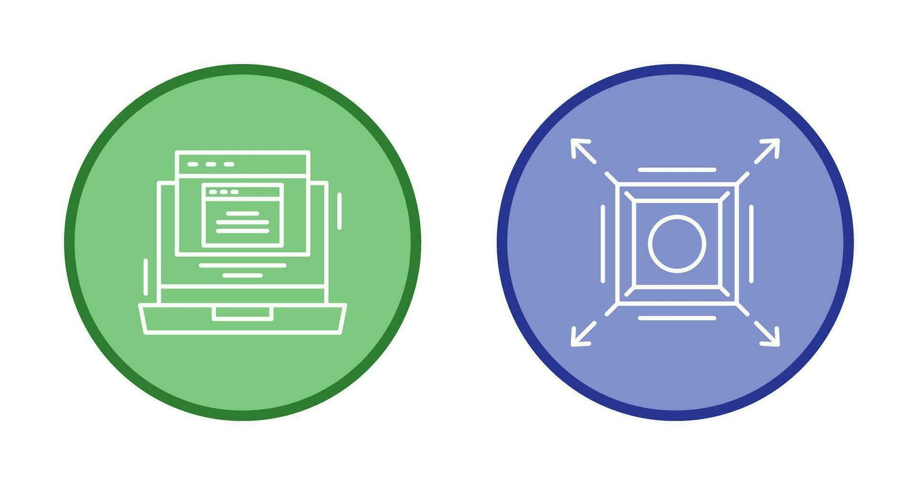 Pop Up and Maximize Icon vector