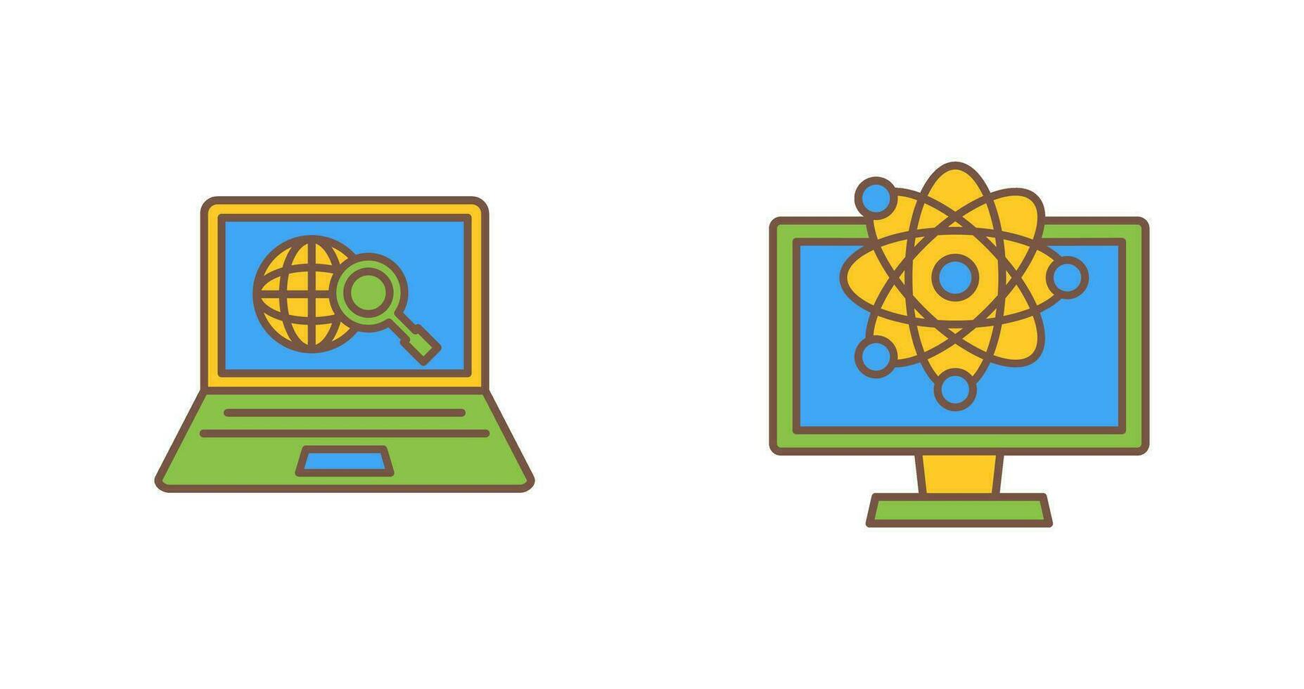 explorar y Ciencias icono vector