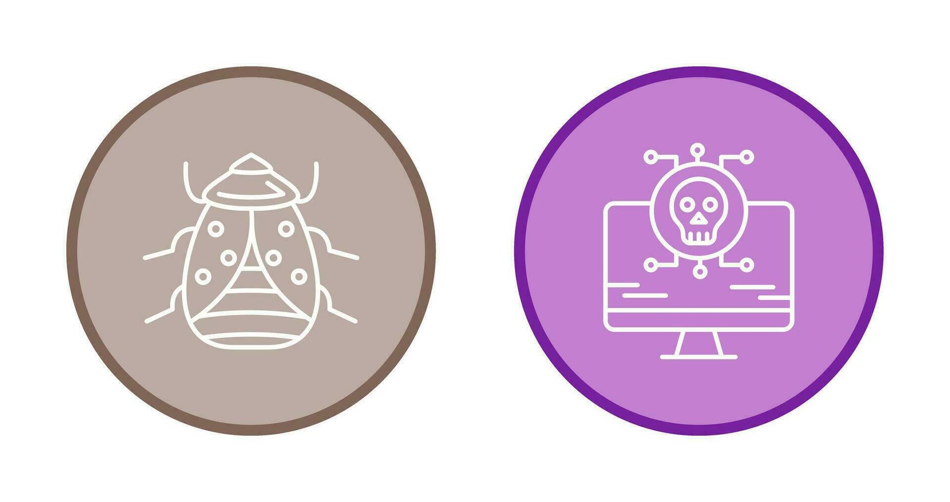 Bug and Virus Icon vector