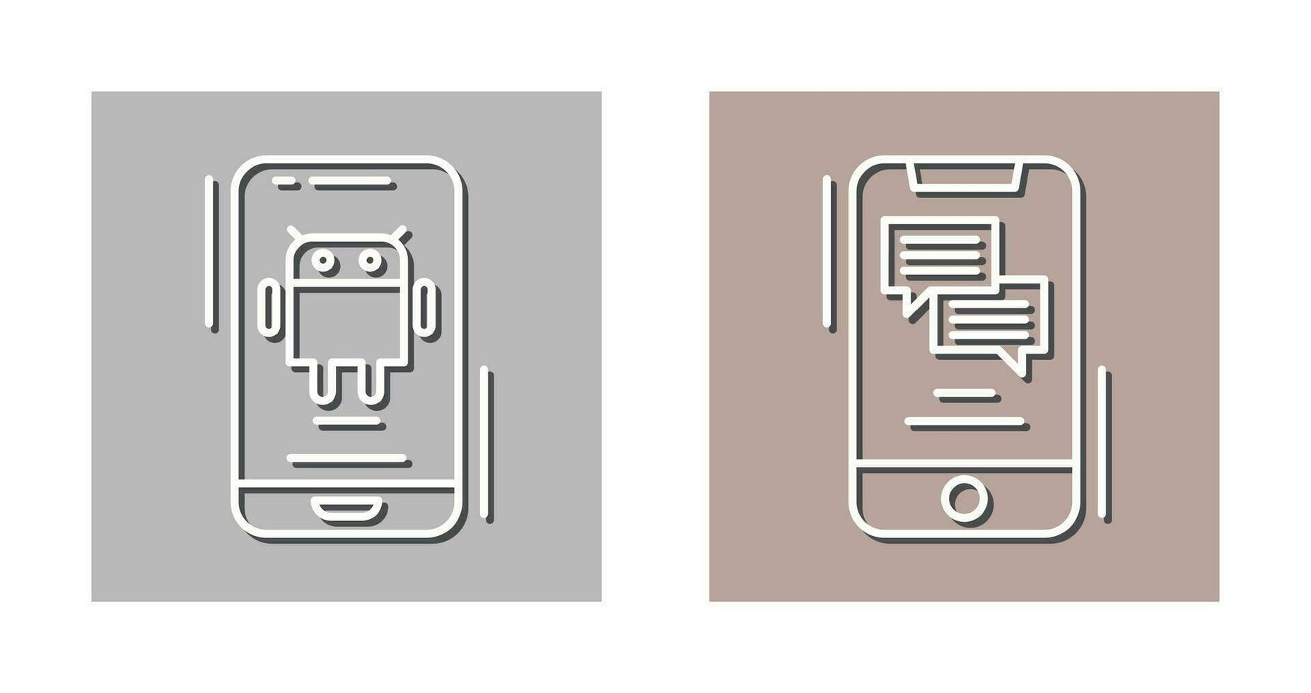 Android and Text Icon vector