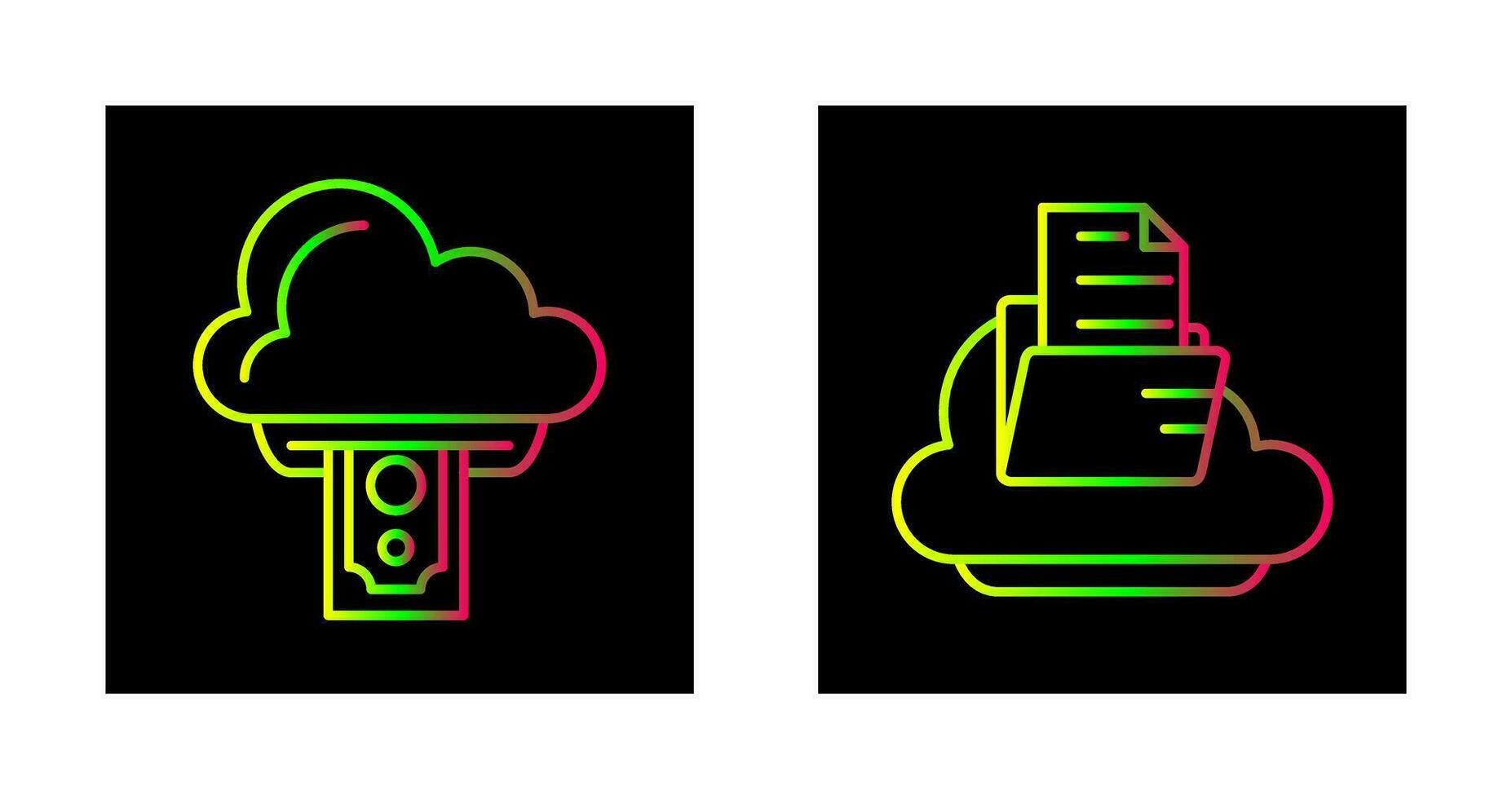 nube informática y nube icono vector