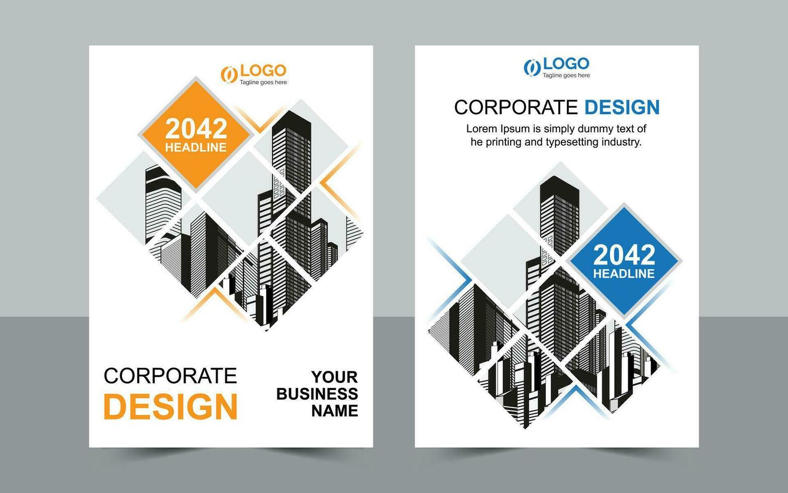 Corporate Cover Design Template For Flyer, Brochure, Book, Annual Report. vector