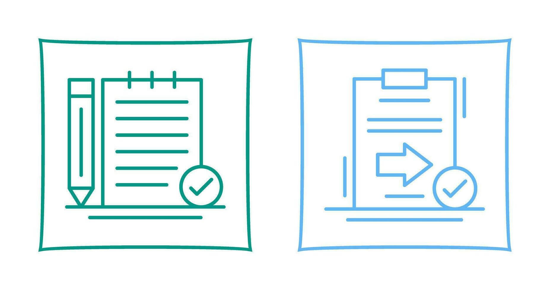 Check Notes and Send Icon vector