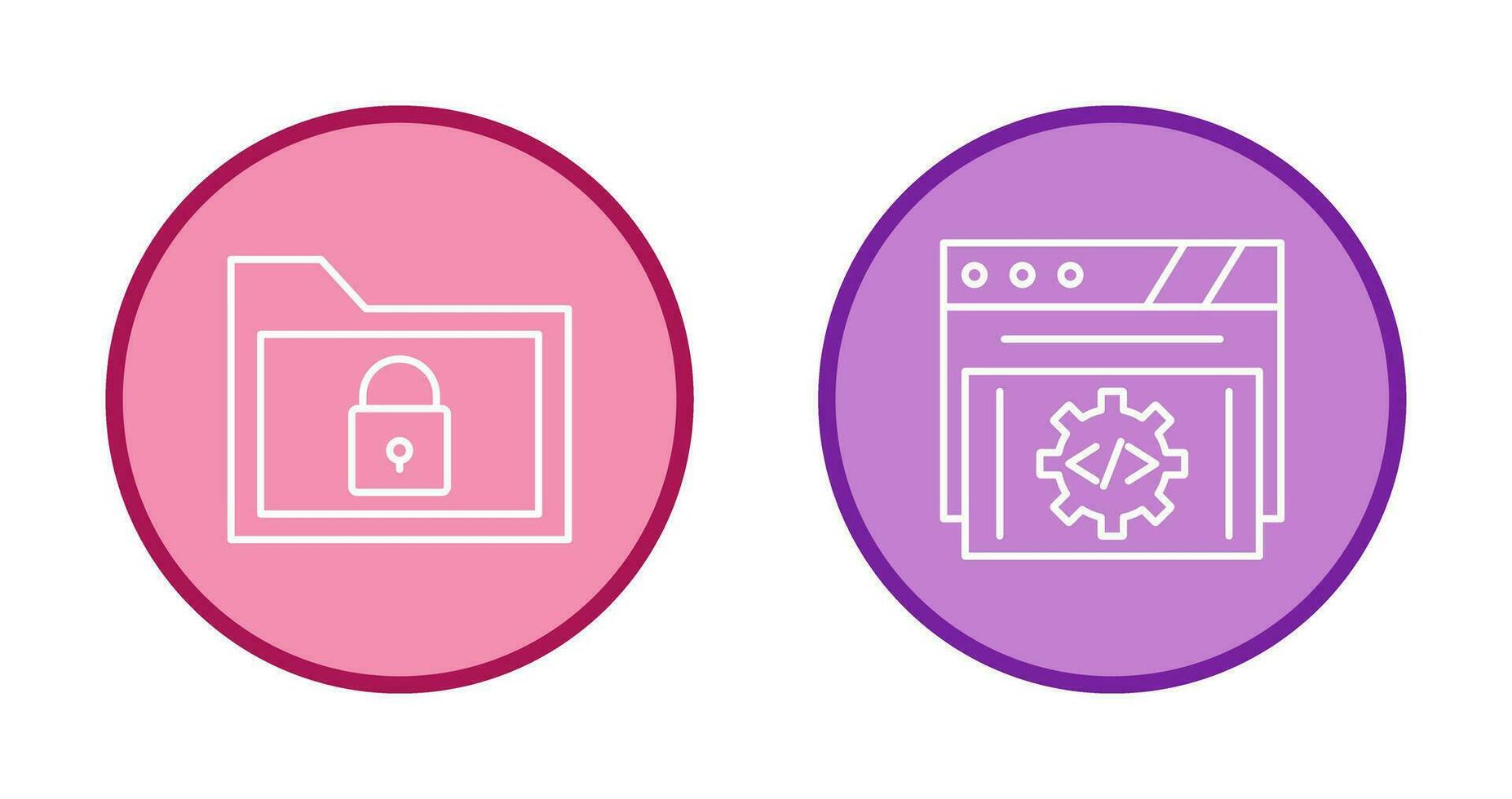 Folder and Development Icon vector