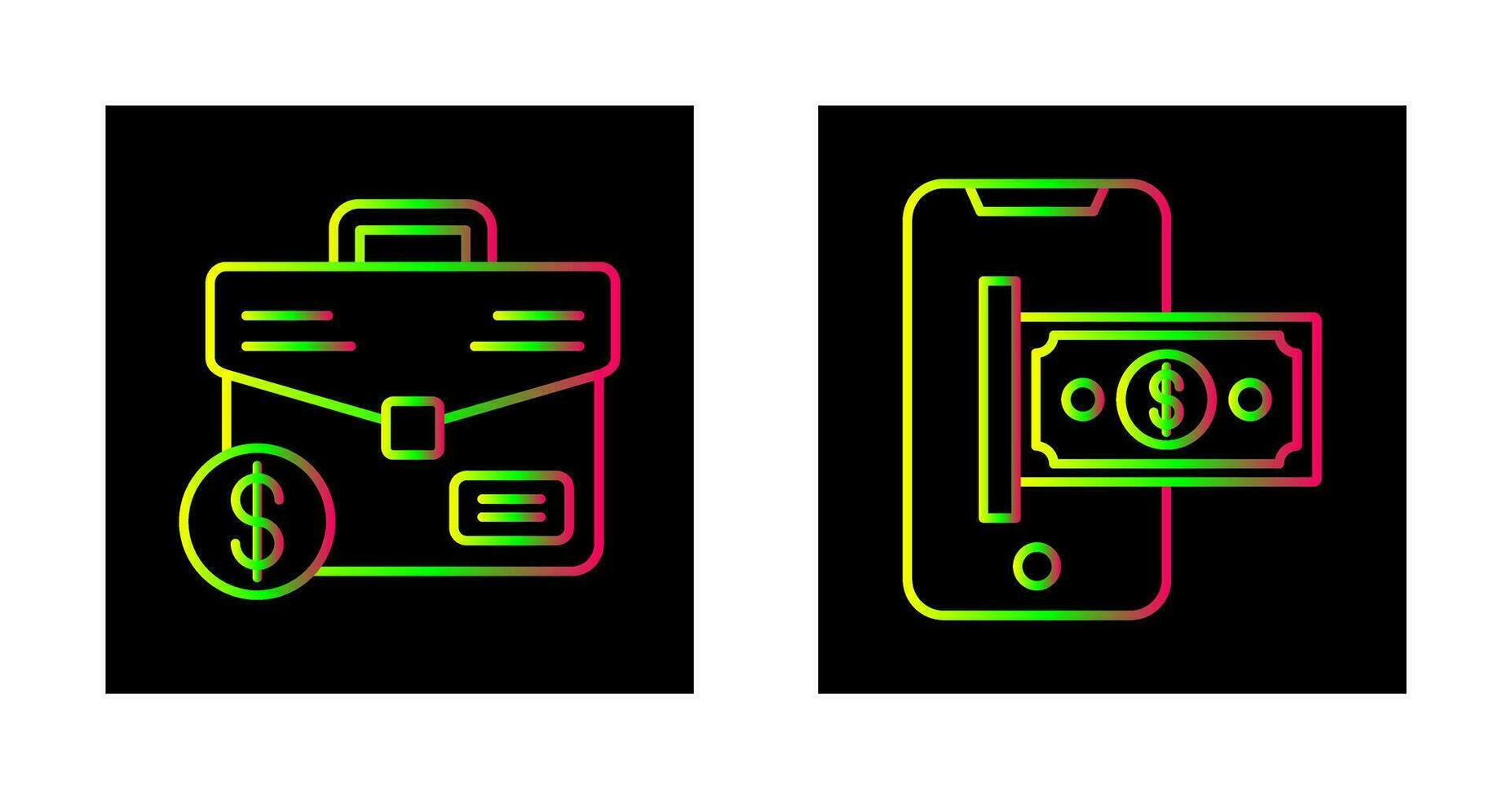 Suitcase and Smartphone Icon vector