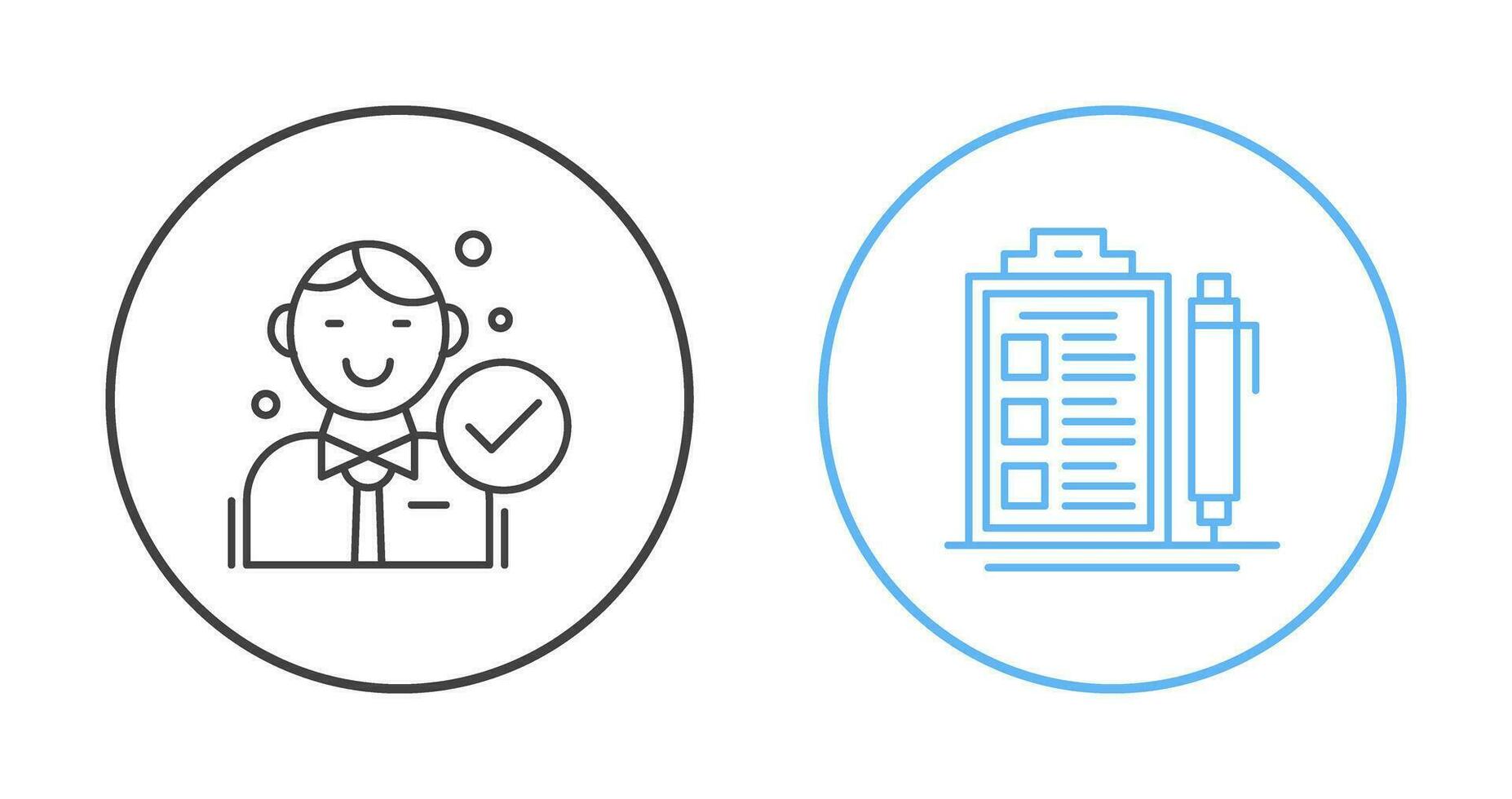 Hire and Check List Icon vector