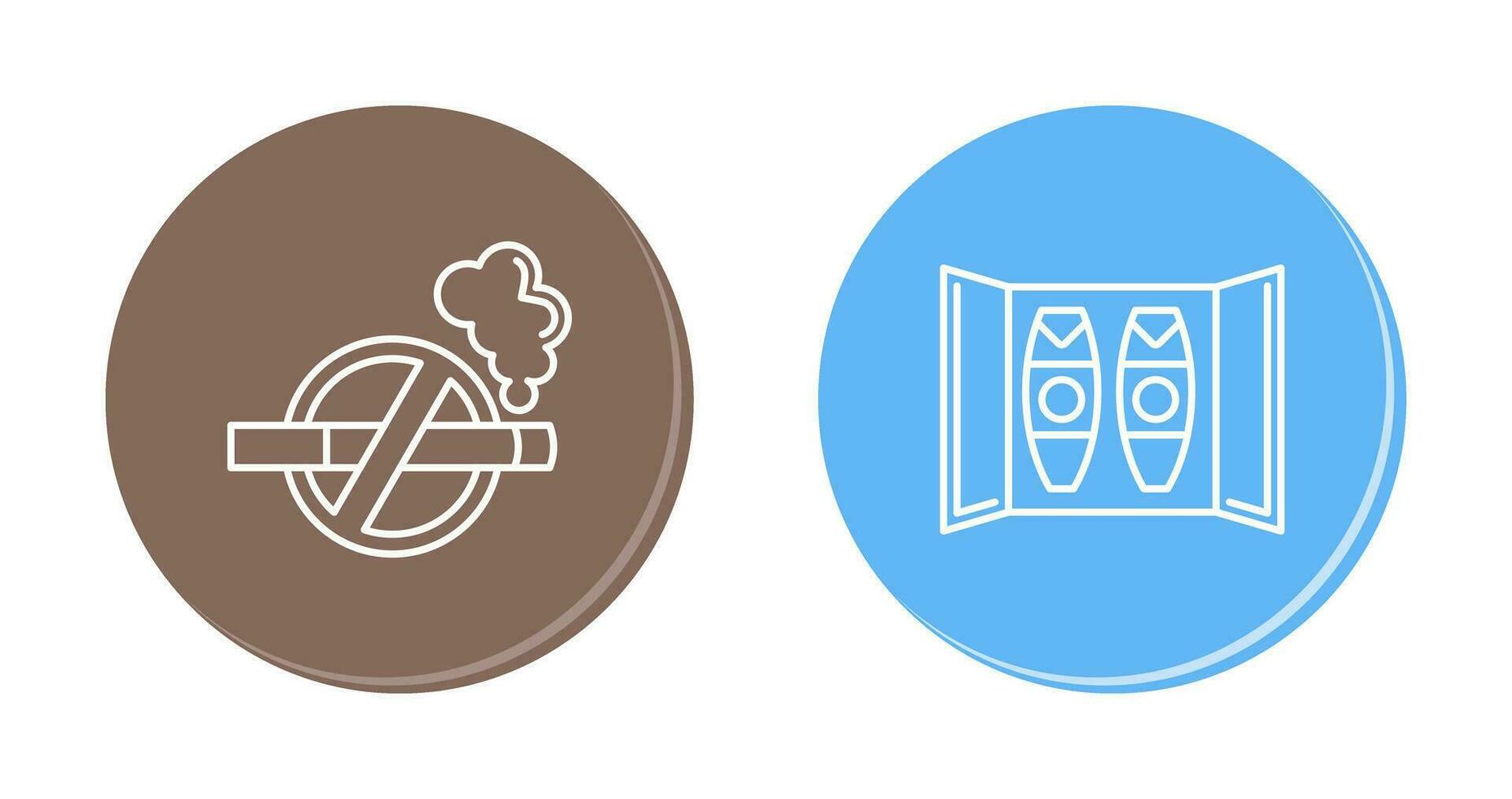 Cigar Box and No Tobacco Icon vector