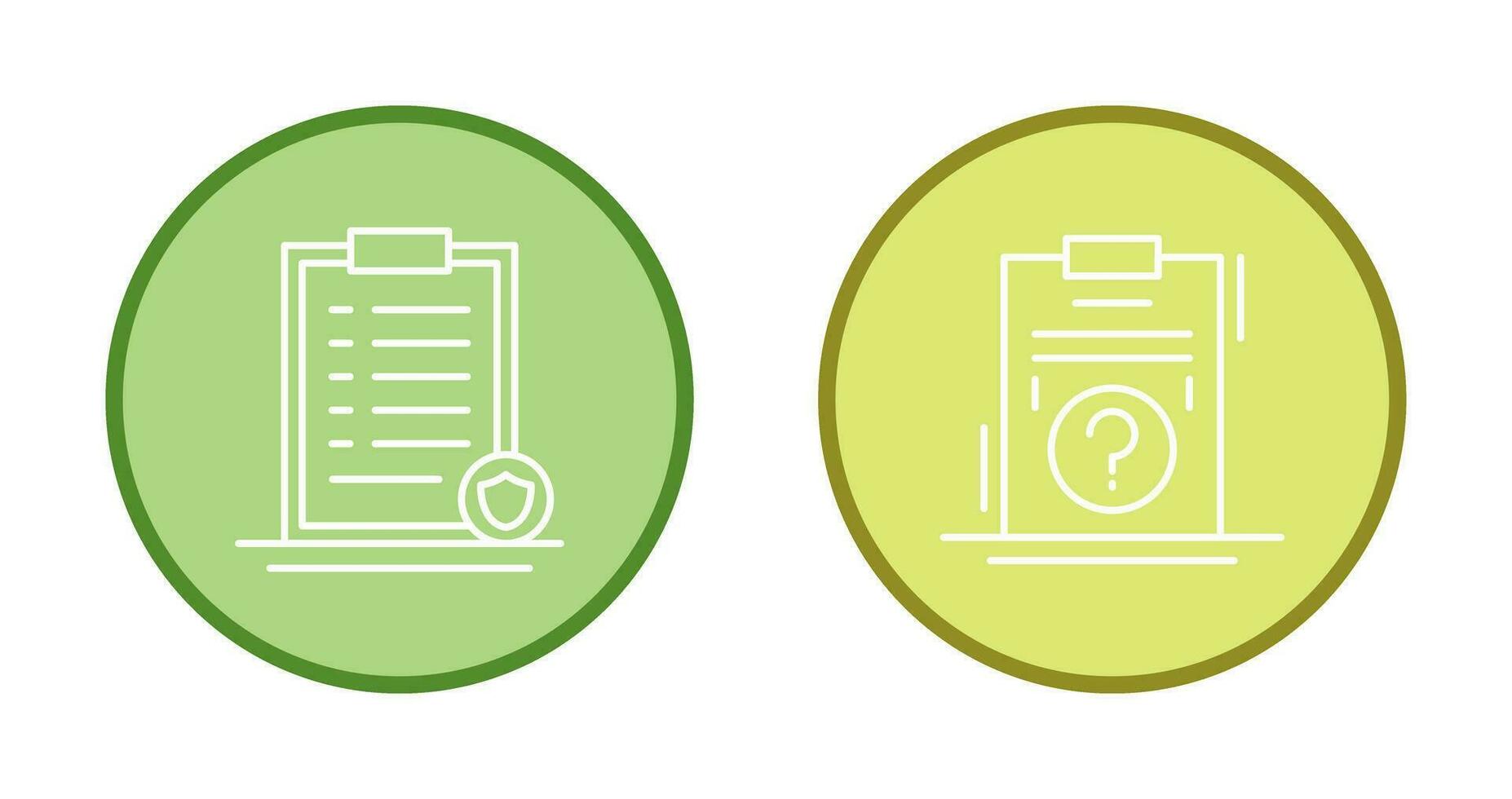 List Protection and Question Icon vector