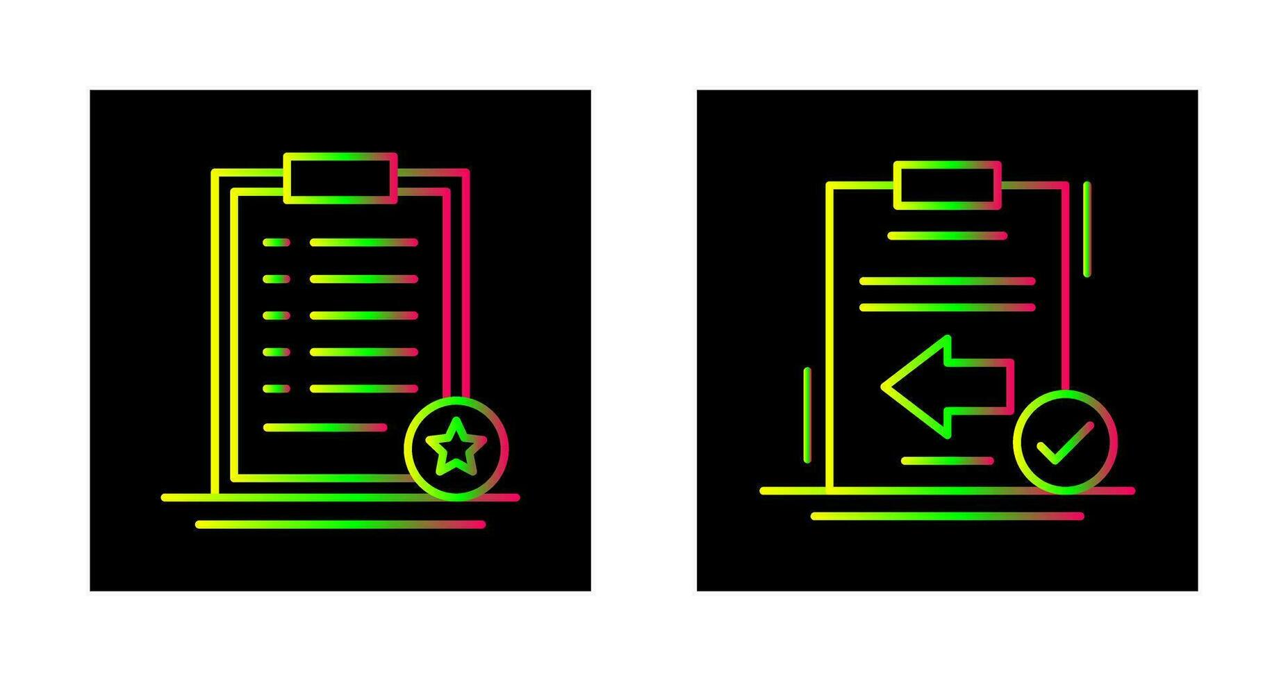 Favourite and Return Icon vector
