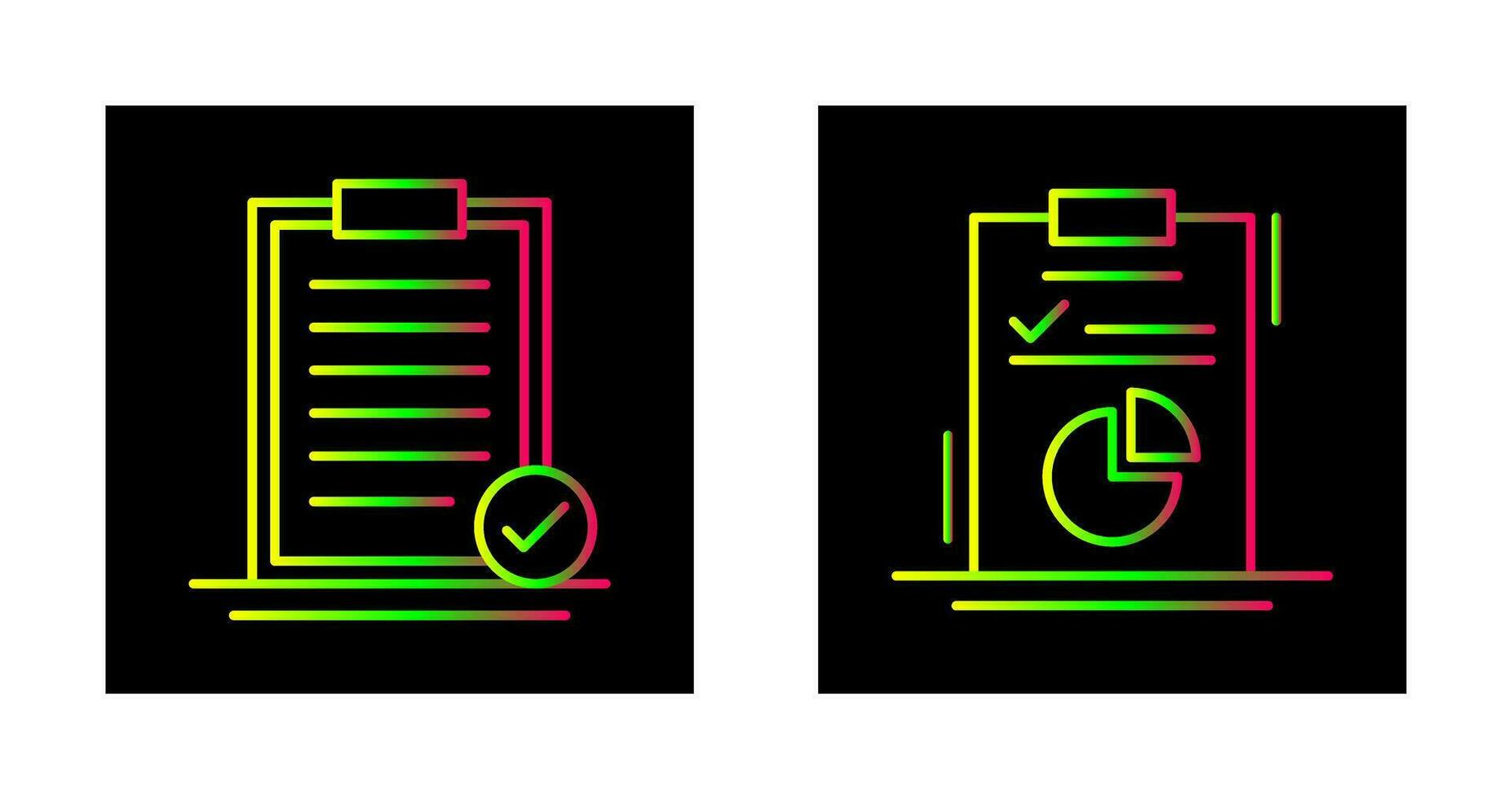 Selected and Diagram Icon vector