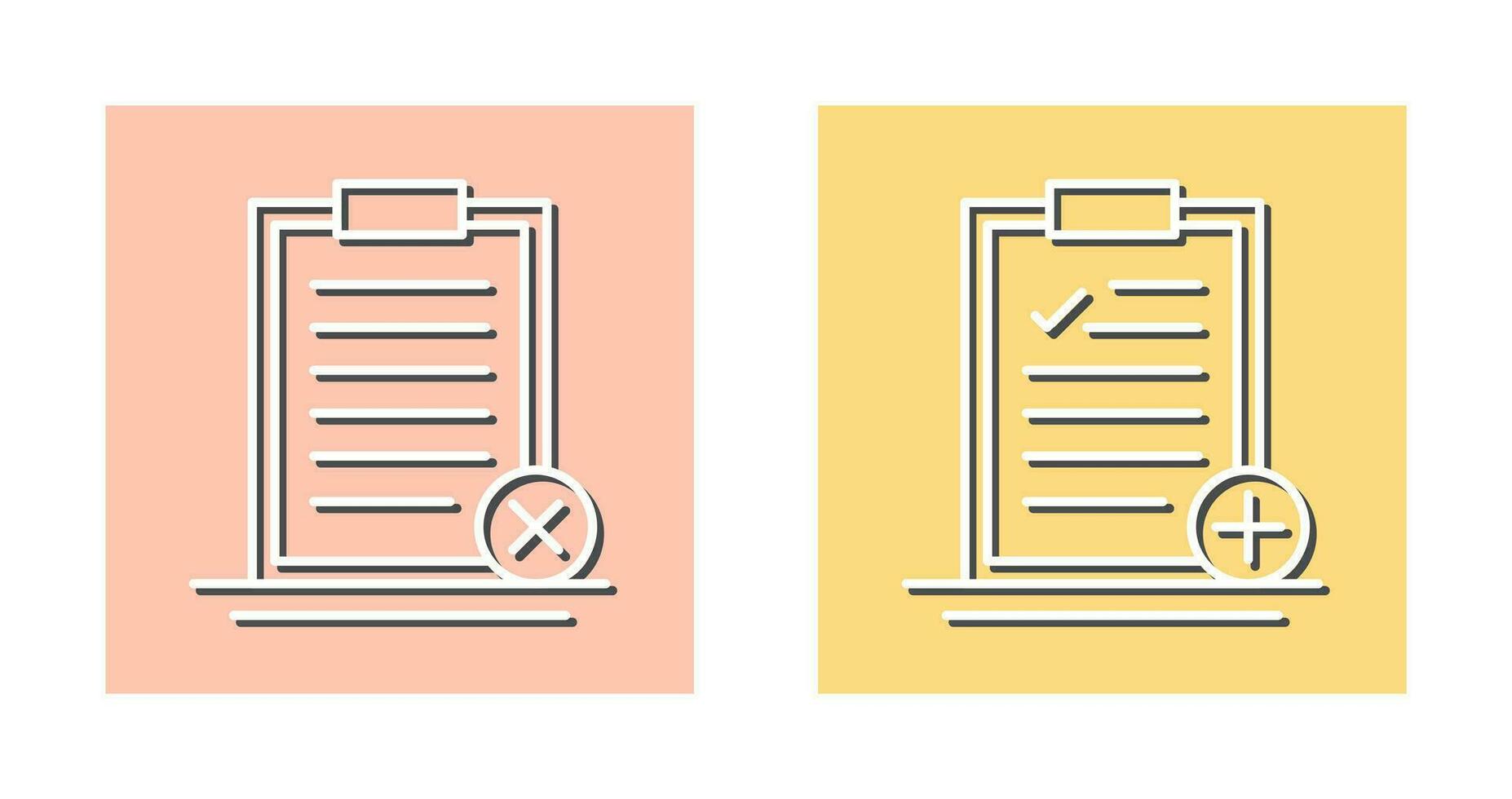 Rejected and Add Icon vector